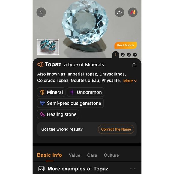 Blue Leaf Sterling Silver Ring With Marquise Cut Stones - Picture 5 of 8